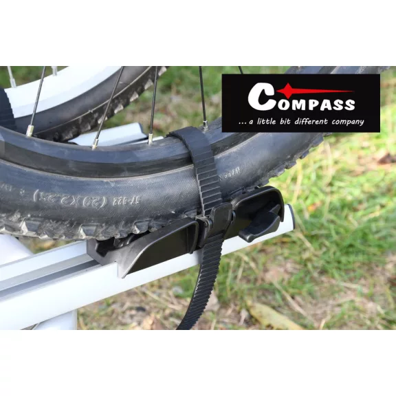 Compass E-BIKE TÜV 2 kerékpártartó, kerékpárszállító vonóhorogra - 2db kerékpár