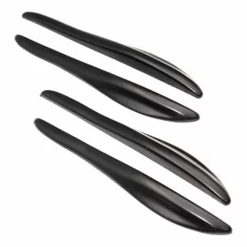 Ajtóélvédő - fekete - 19cm - 4darabos