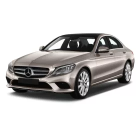   MERCEDES C Class W205 / S205 2014-2019, FL2019-> hátsó küszöbvédő (2db) - fényes ezüst - Avisa