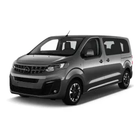   OPEL ZAFIRA LIFE 2019-> küszöbvédő "Embossed rectangles" (2db-első) - szatén ezüst - Avisa