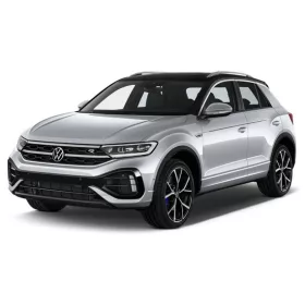   VOLKSWAGEN T-ROC 2017-2022, FL2022-> küszöbvédő "Sportline" gravírozva - fényes ezüst - Avisa