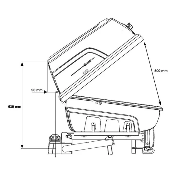Hapro Boxer Hexagon L vonóhorogra szerelhető szállítóbox - 420 l, zöld