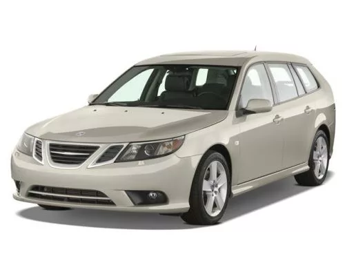 SAAB 9-3 WAGON REZAW-PLAST GUMMI FUẞMATTEN (2002-2012)