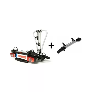   Yakima JustClick 3 kerékpártartó, kerékpárszállító vonóhorogra adapterrel - 3+1db kerékpár