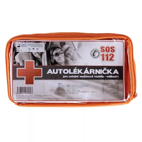 Autós elsősegélycsomag textil táskában (PANACEA)